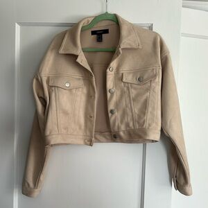Forever 21 suede women’s cropped jacket